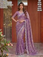 Designer Beads Sequins Embroidery Saree