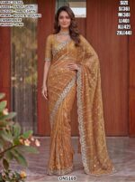 Designer Beads Sequins Embroidery Saree