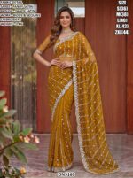 Designer Beads Sequins Embroidery Saree