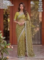 Designer Beads Sequins Embroidery Saree