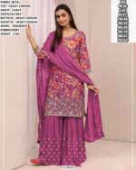 Stylish Heavy Chinon Party Wear Suit Set