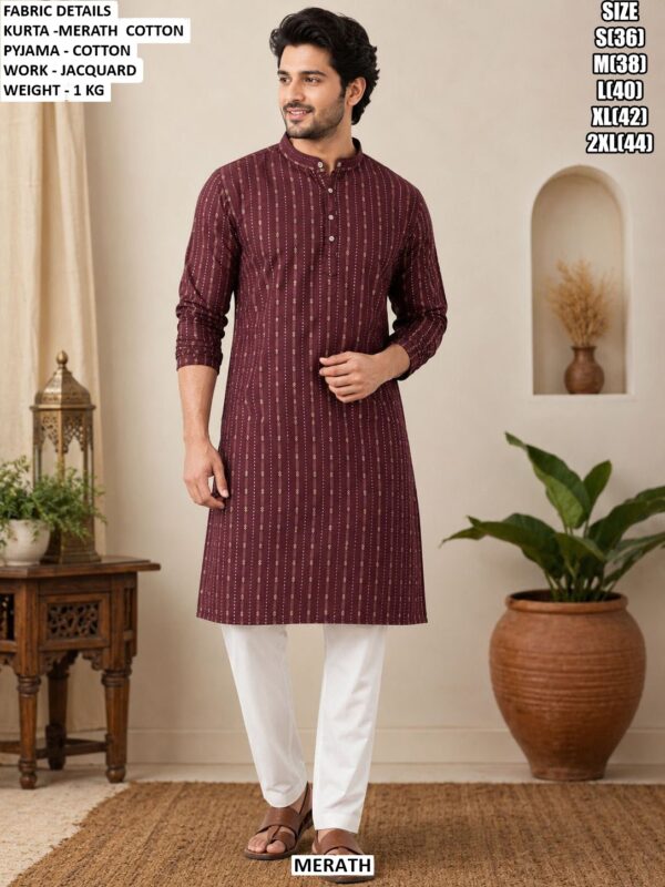 Elegant Men Ethnic Wear Kurta Pajama