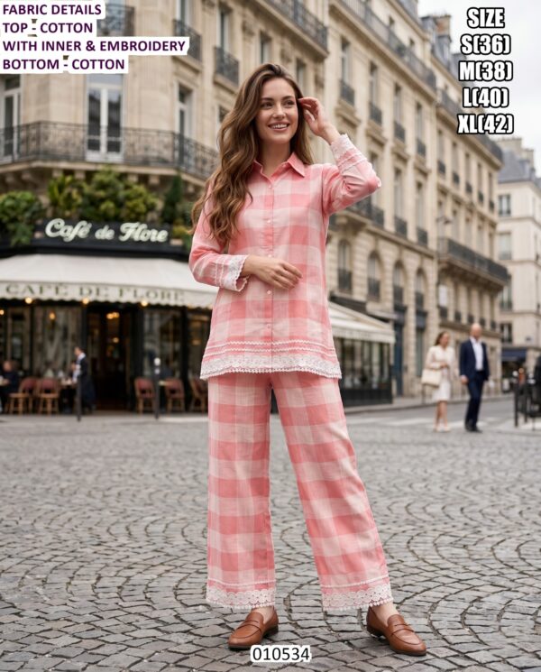 Premium Co Ord Set For Women With Handwork And Embroidery Detail