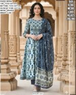 Heavy Cotton Printed Set With Embroidery Work