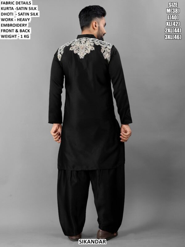 Trendy Heavy Work Kurta Set For Men