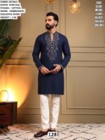 Festive Wear Men’S Kurta Set With Embroidery Work