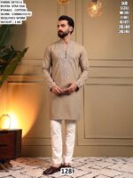 Festive Wear Men’S Kurta Set With Embroidery Work