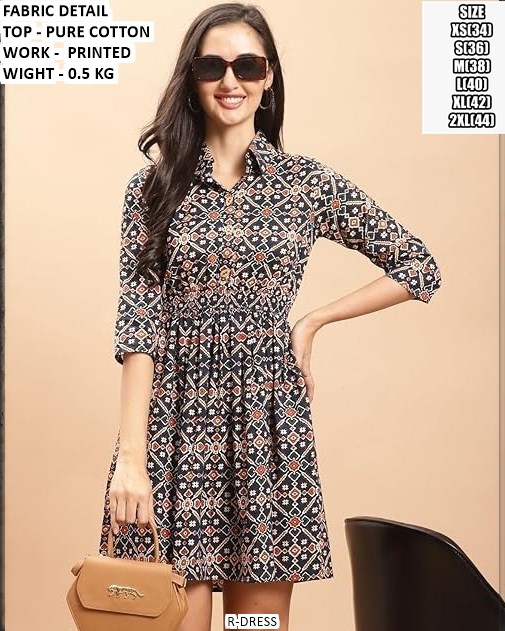 Trendy Pure Cotton Dress For Women