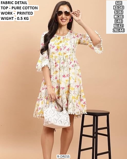 Trendy Pure Cotton Dress For Women