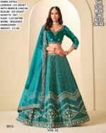Wedding Wear Ice Velvet Lehenga Collection