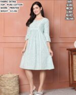 Casual Wear Pure Cotton Printed Dress
