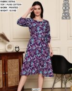 Casual Wear Pure Cotton Printed Dress
