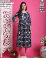 Casual Wear Pure Cotton Printed Dress