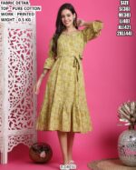 Casual Wear Pure Cotton Printed Dress