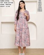 Comfortable Cotton Printed One Piece Dress