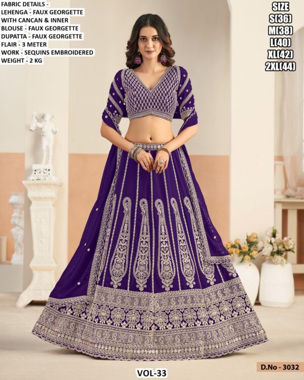 Festive Wear Embroidered Lehenga Choli Set
