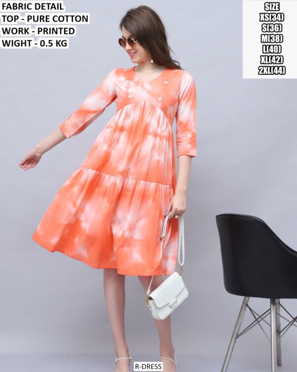 Trendy Pure Cotton Western Dress