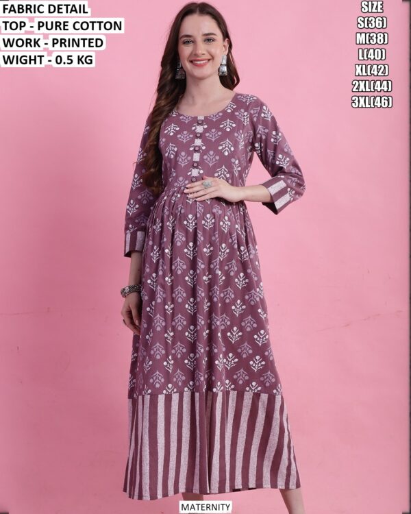 Daily Wear Maternity Friendly Cotton Dress