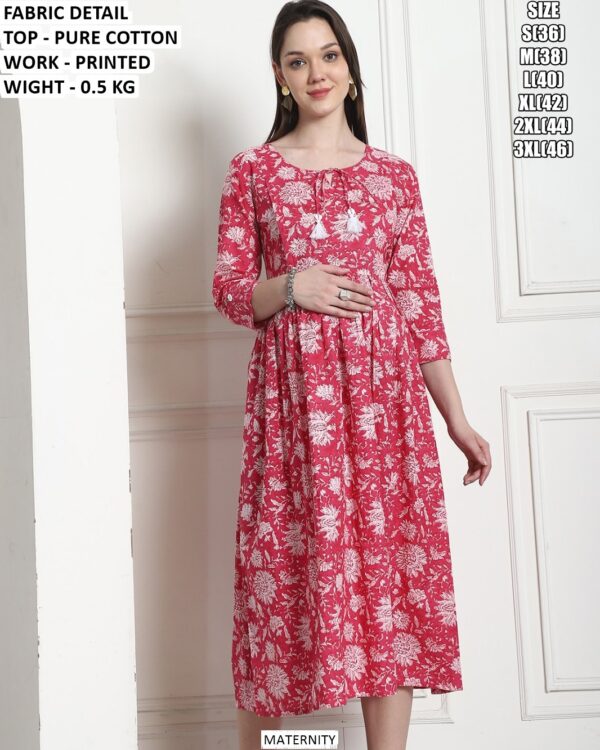 Daily Wear Maternity Friendly Cotton Dress