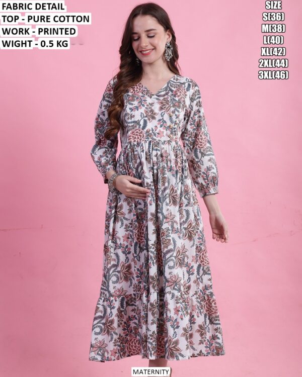 Daily Wear Maternity Friendly Cotton Dress