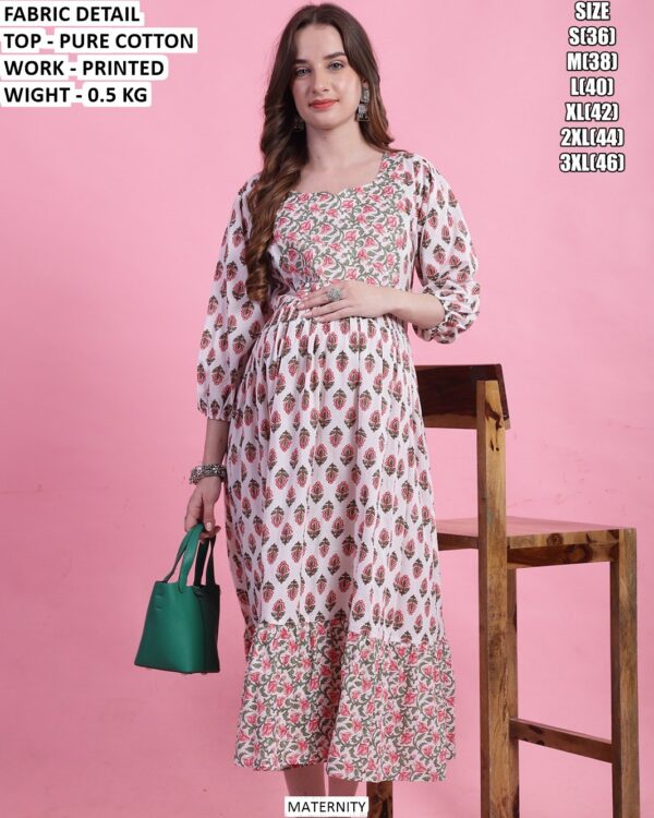 Daily Wear Maternity Friendly Cotton Dress
