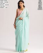 Elegant Viscose Liva Mul Saree For Women