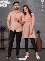 Premium Slub Cotton Matching Couple Outfit