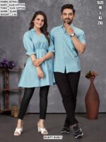 Premium Slub Cotton Matching Couple Outfit