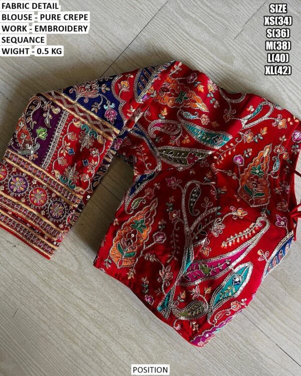 Fancy Occasion Wear Crepe Blouse