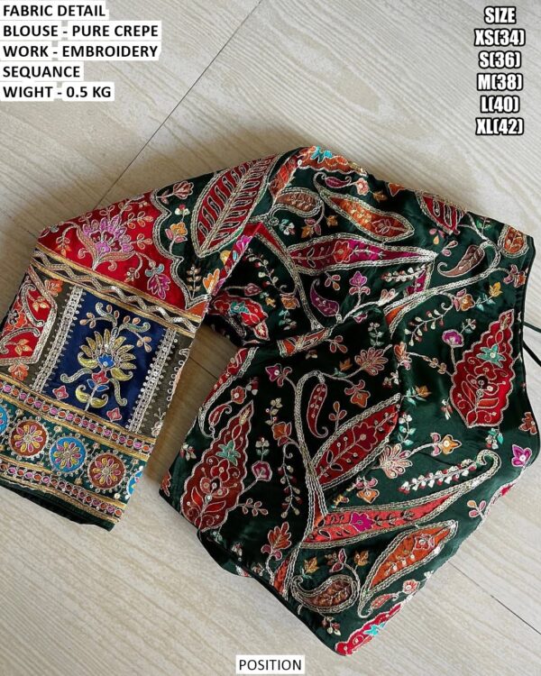 Fancy Occasion Wear Crepe Blouse