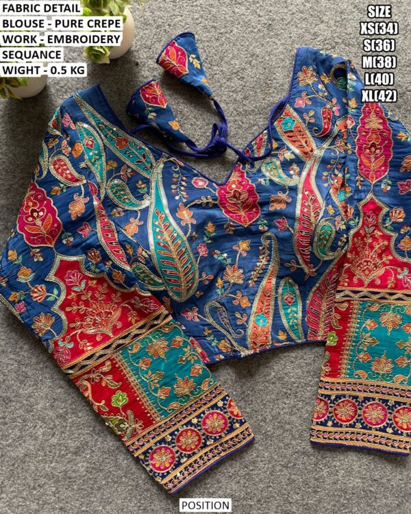 Fancy Occasion Wear Crepe Blouse