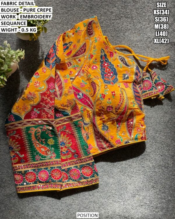 Fancy Occasion Wear Crepe Blouse
