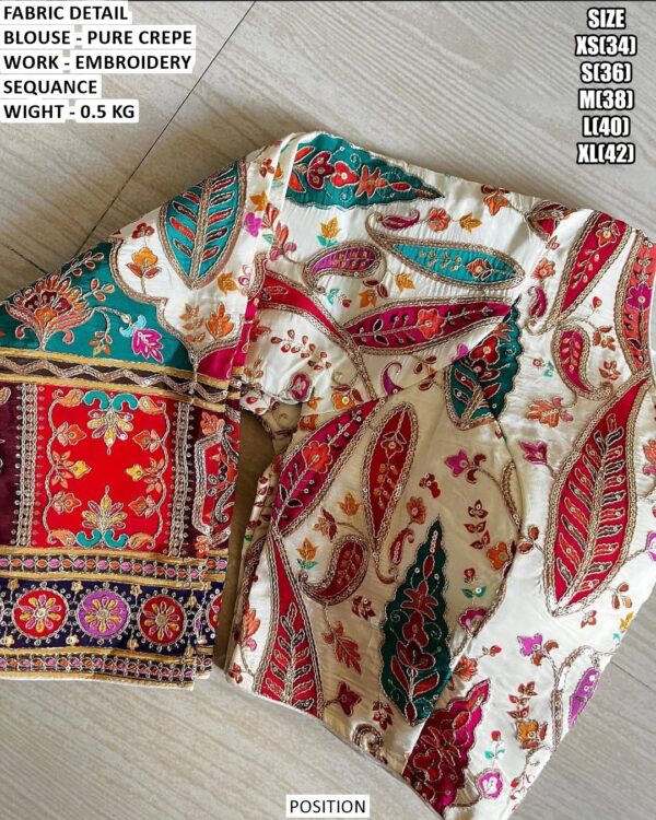 Fancy Occasion Wear Crepe Blouse