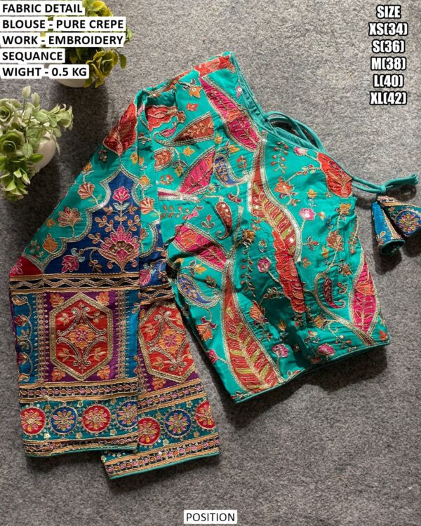 Fancy Occasion Wear Crepe Blouse