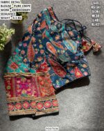 Fancy Occasion Wear Crepe Blouse