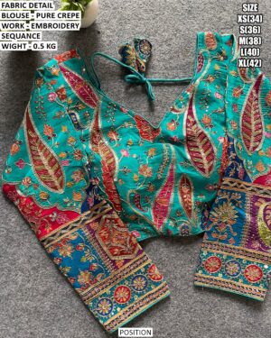 Fancy Occasion Wear Crepe Blouse