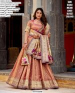 Elegant Jacquard Silk Dupatta Lehenga Set