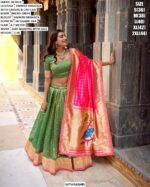 Elegant Jacquard Silk Dupatta Lehenga Set