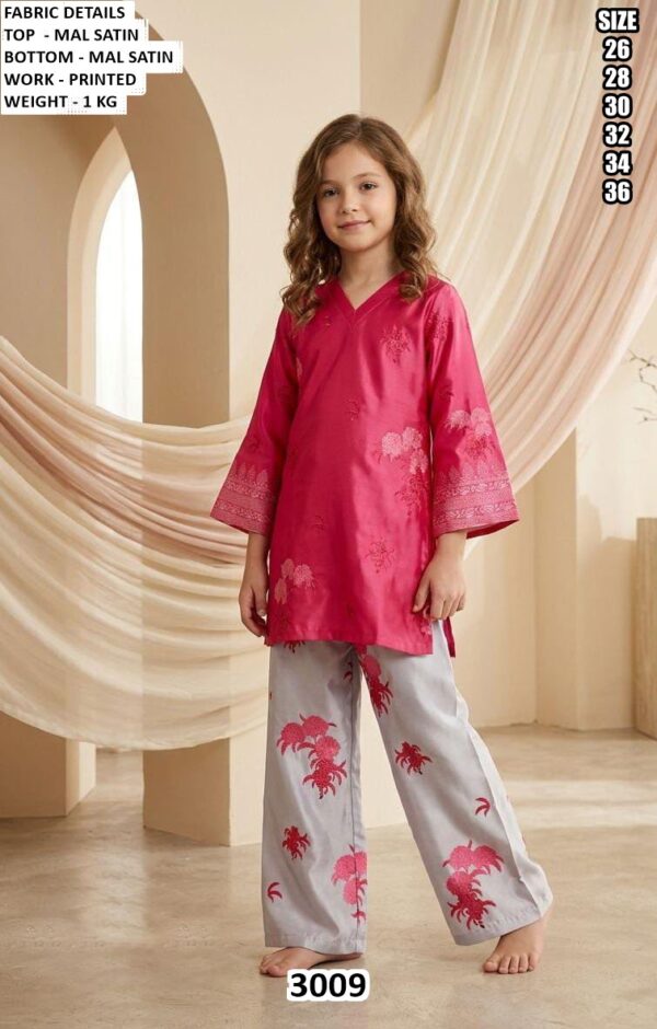 Stylish Kids Printed Top Bottom Set