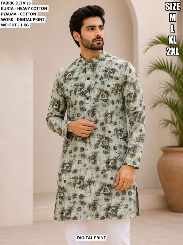 Premium Men Heavy Cotton Kurta With Pajama