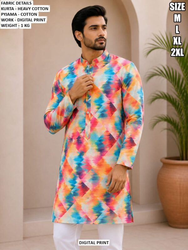 Premium Men Heavy Cotton Kurta With Pajama