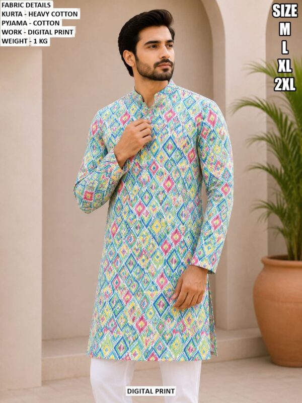 Premium Men Heavy Cotton Kurta With Pajama