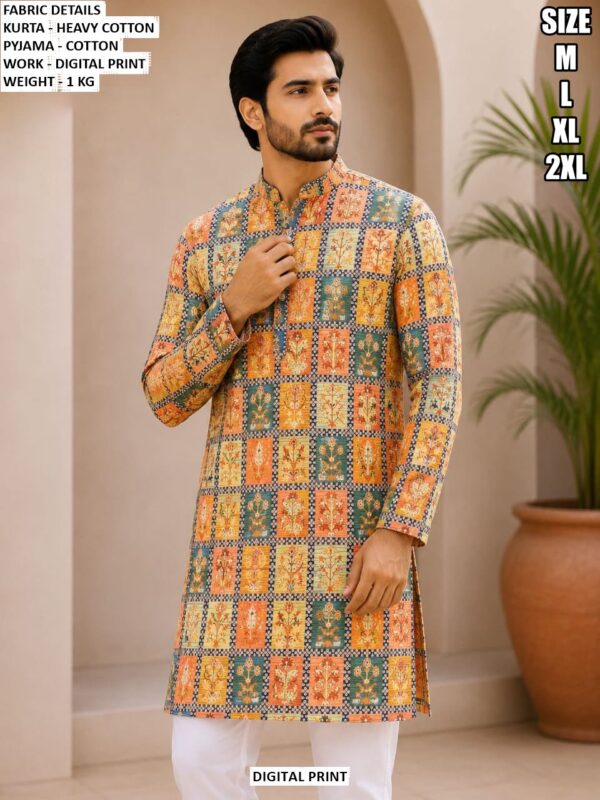 Premium Men Heavy Cotton Kurta With Pajama