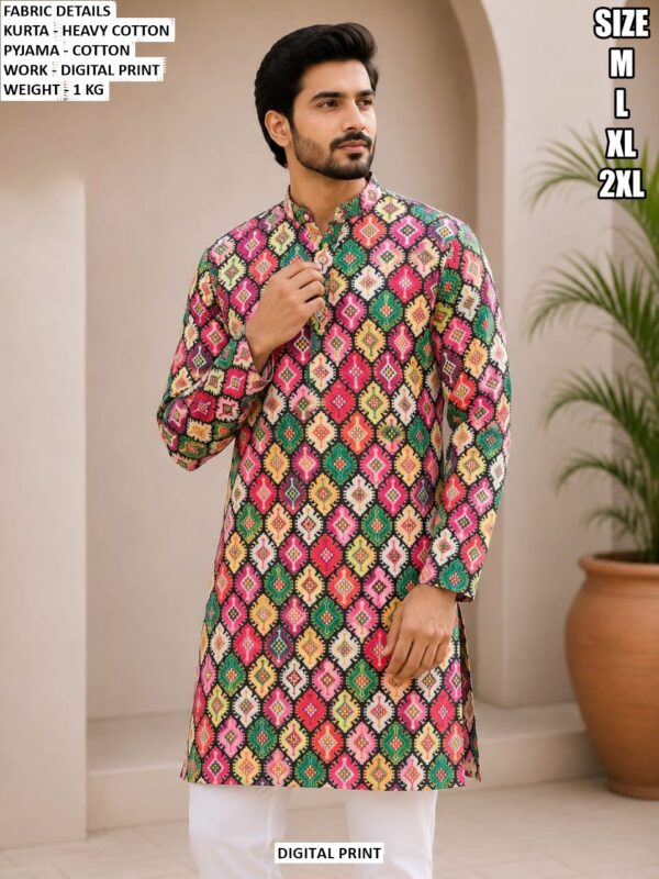 Premium Men Heavy Cotton Kurta With Pajama