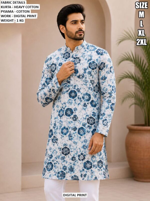Premium Men Heavy Cotton Kurta With Pajama