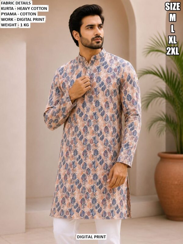 Premium Men Heavy Cotton Kurta With Pajama