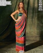 Designer Faux Georgette Saree With Banglori Silk Blouse