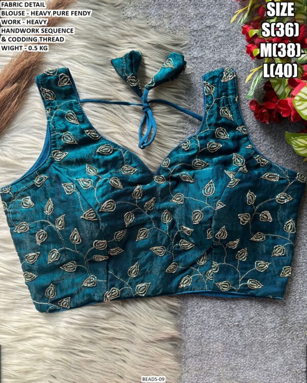 Heavy Pure Fendy Handwork Blouse