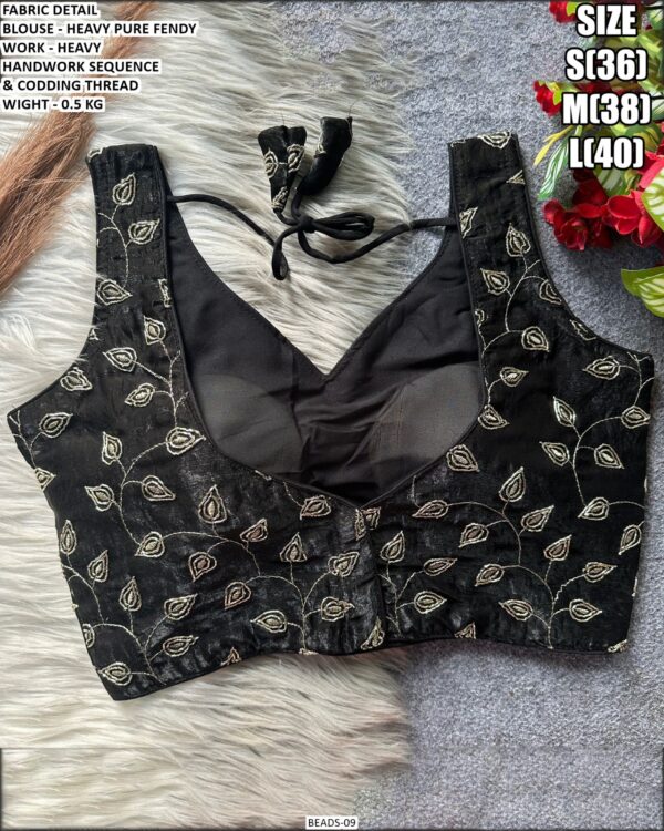 Heavy Pure Fendy Handwork Blouse