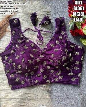 Heavy Pure Fendy Handwork Blouse